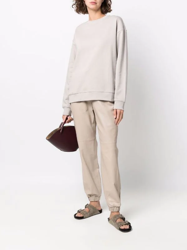 ( Nouvelle Collection ) 12 STOREEZ LIGHT BEIGE Pantalon De Jogging Fuselé En Cuir Femme 2 ( Nouvelle Collection ) 12 STOREEZ LIGHT BEIGE Pantalon De Jogging Fuselé En Cuir Femme – Image 2