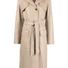 ( Nouvelle Collection ) 12 STOREEZ Trench Ceinturé à Boutonnière Croisée Femme
