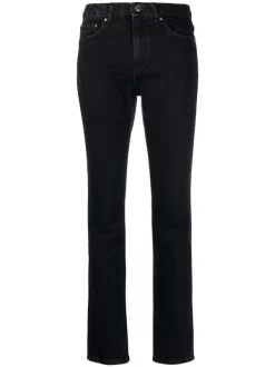 ( Nouvelle Collection ) 12 STOREEZ Jean Slim à Taille Mi-haute BLACK