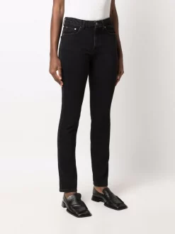 ( Nouvelle Collection ) 12 STOREEZ Jean Slim à Taille Mi-haute BLACK -12 STOREEZ Soldes Magasin 18051191 38557082 600