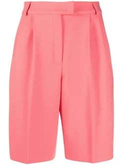 ( Nouvelle Collection ) 12 STOREEZ CORAL Bermuda à Plis Femme