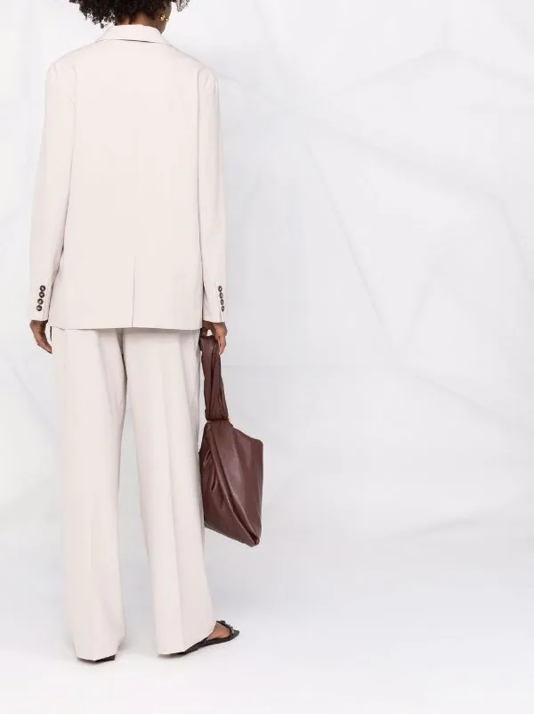 ( Nouvelle Collection ) 12 STOREEZ LIGHT GREY Blazer Croisé à Taille Ceinturée Femme 4 ( Nouvelle Collection ) 12 STOREEZ LIGHT GREY Blazer Croisé à Taille Ceinturée Femme – Image 4