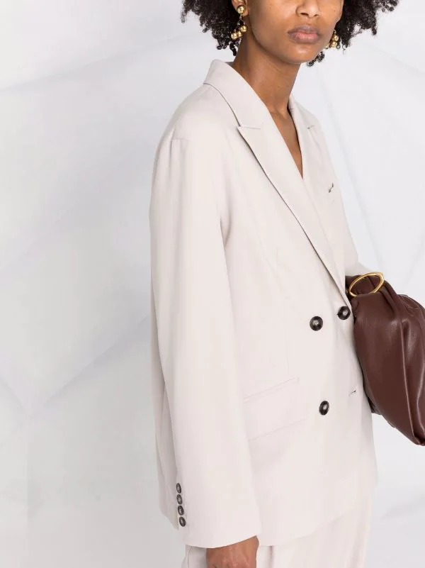 ( Nouvelle Collection ) 12 STOREEZ LIGHT GREY Blazer Croisé à Taille Ceinturée Femme 5 ( Nouvelle Collection ) 12 STOREEZ LIGHT GREY Blazer Croisé à Taille Ceinturée Femme – Image 5