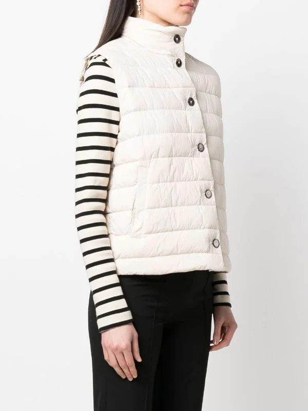 ( Nouvelle Collection ) 12 STOREEZ Gilet Léger à Design Matelassé Milk 3 ( Nouvelle Collection ) 12 STOREEZ Gilet Léger à Design Matelassé Milk – Image 3