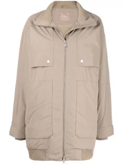 ( Nouvelle Collection ) 12 STOREEZ Veste Bomber à Design Matelassé COFFEE WITH MILK