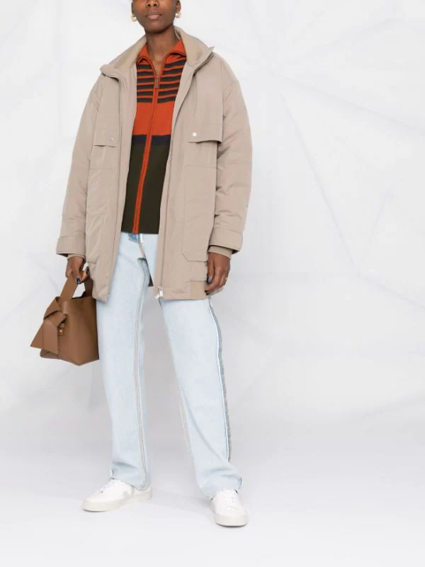 ( Nouvelle Collection ) 12 STOREEZ Veste Bomber à Design Matelassé COFFEE WITH MILK 2 ( Nouvelle Collection ) 12 STOREEZ Veste Bomber à Design Matelassé COFFEE WITH MILK – Image 2