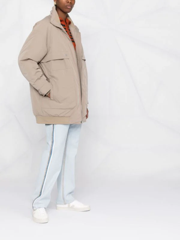 ( Nouvelle Collection ) 12 STOREEZ Veste Bomber à Design Matelassé COFFEE WITH MILK 4 ( Nouvelle Collection ) 12 STOREEZ Veste Bomber à Design Matelassé COFFEE WITH MILK – Image 4