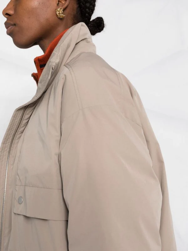 ( Nouvelle Collection ) 12 STOREEZ Veste Bomber à Design Matelassé COFFEE WITH MILK 5 ( Nouvelle Collection ) 12 STOREEZ Veste Bomber à Design Matelassé COFFEE WITH MILK – Image 5