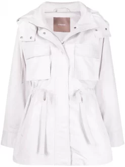 ( Nouvelle Collection ) 12 STOREEZ LIGHT GREY Veste à Poches Multiples Femme