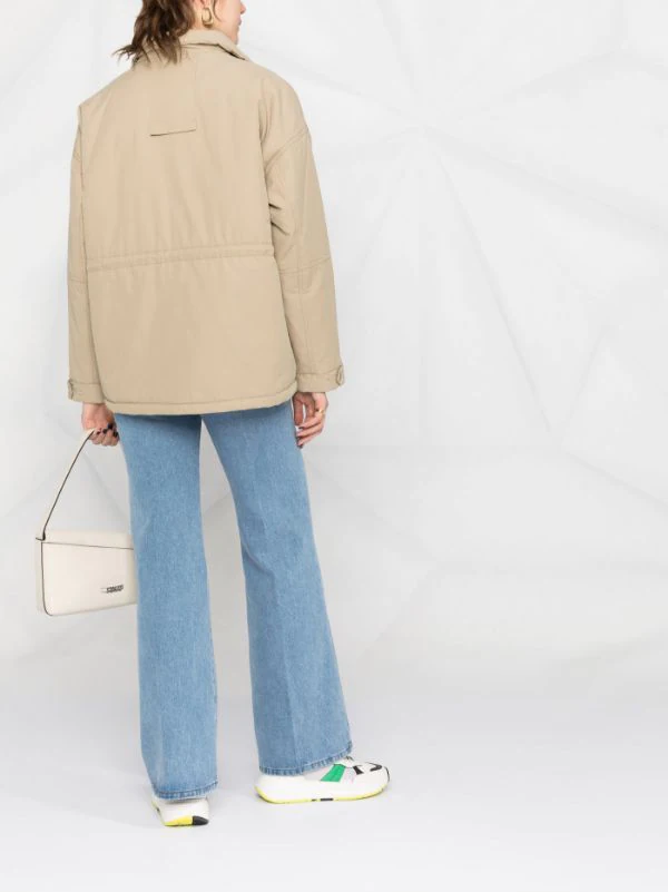 ( Nouvelle Collection ) 12 STOREEZ BEIGE Veste Matelassée à Poches Plaquées Femme 4 ( Nouvelle Collection ) 12 STOREEZ BEIGE Veste Matelassée à Poches Plaquées Femme – Image 4