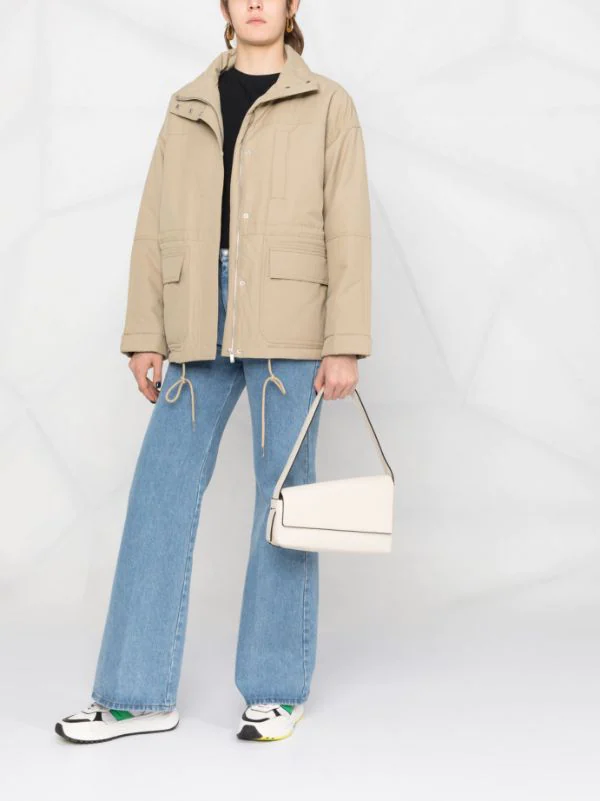 ( Nouvelle Collection ) 12 STOREEZ BEIGE Veste Matelassée à Poches Plaquées Femme 2 ( Nouvelle Collection ) 12 STOREEZ BEIGE Veste Matelassée à Poches Plaquées Femme – Image 2