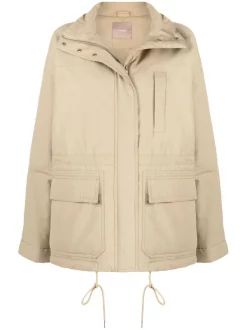 ( Nouvelle Collection ) 12 STOREEZ BEIGE Veste Matelassée à Poches Plaquées Femme