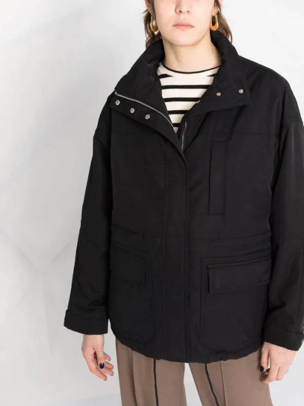 ( Nouvelle Collection ) 12 STOREEZ BLACK Veste Matelassée à Poches Plaquées Femme 5 ( Nouvelle Collection ) 12 STOREEZ BLACK Veste Matelassée à Poches Plaquées Femme – Image 5