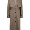 ( Nouvelle Collection ) 12 STOREEZ Trench Boutonné à Taille Ceinturée Femme