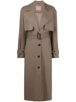 ( Nouvelle Collection ) 12 STOREEZ Trench Boutonné à Taille Ceinturée Femme