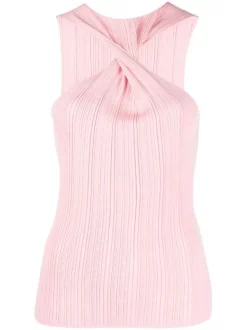 ( Nouvelle Collection ) 12 STOREEZ Haut Crop à Détail Torsadé SOFT PINK