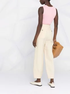 ( Nouvelle Collection ) 12 STOREEZ Haut Crop à Détail Torsadé SOFT PINK -12 STOREEZ Soldes Magasin 18117771 38825938 600