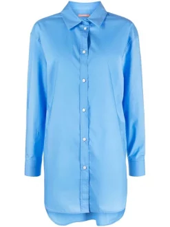 ( Nouvelle Collection ) 12 STOREEZ ELECTRIC BLUE Chemise à Manches Longues Femme