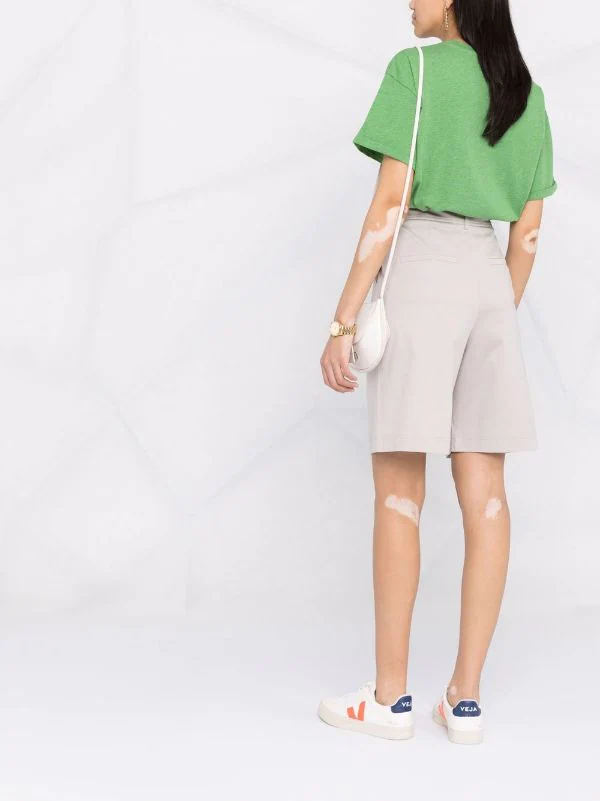 ( Nouvelle Collection ) 12 STOREEZ Short En Coton à Taille Haute GREY 5 ( Nouvelle Collection ) 12 STOREEZ Short En Coton à Taille Haute GREY – Image 5