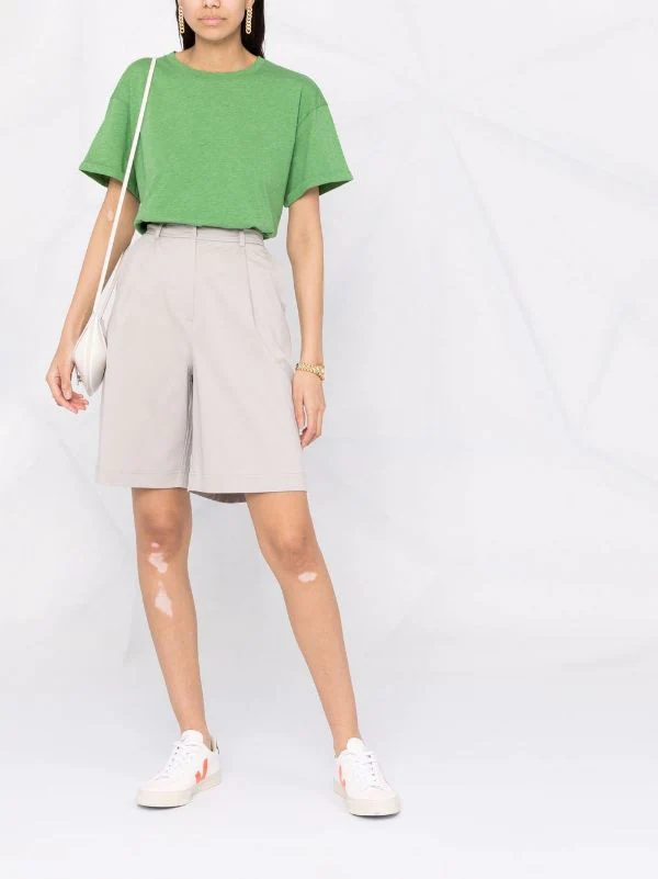 ( Nouvelle Collection ) 12 STOREEZ Short En Coton à Taille Haute GREY 2 ( Nouvelle Collection ) 12 STOREEZ Short En Coton à Taille Haute GREY – Image 2