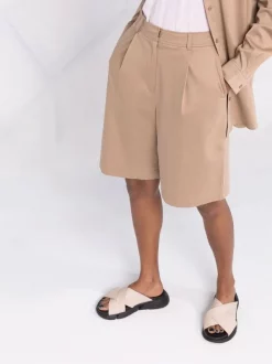 ( Nouvelle Collection ) 12 STOREEZ COFFEE WITH MILK Short En Coton à Taille Haute Femme -12 STOREEZ Soldes Magasin 18118222 38860618 600