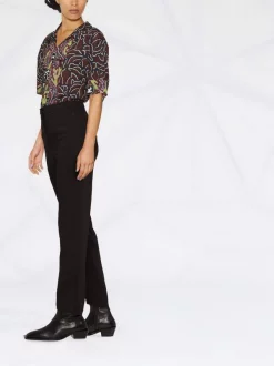 ( Nouvelle Collection ) 12 STOREEZ Pantalon Slim à Taille Mi-haute BLACK -12 STOREEZ Soldes Magasin 18119482 38907490 600