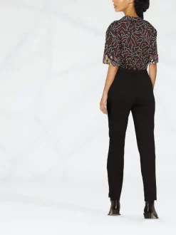 ( Nouvelle Collection ) 12 STOREEZ Pantalon Slim à Taille Mi-haute BLACK -12 STOREEZ Soldes Magasin 18119482 39177514 600