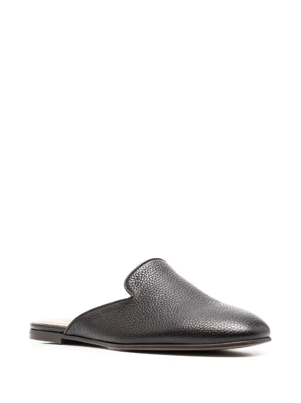 ( Nouvelle Collection ) 12 STOREEZ CHOCOLATE Mules à Texture Grainée Femme 2 ( Nouvelle Collection ) 12 STOREEZ CHOCOLATE Mules à Texture Grainée Femme – Image 2