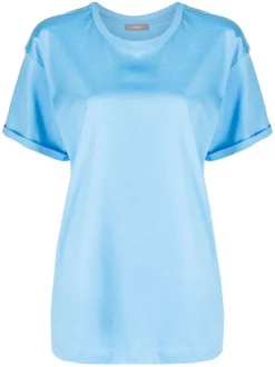 ( Nouvelle Collection ) 12 STOREEZ T-shirt Oversize à Col Rond Femme