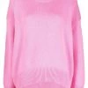 ( Nouvelle Collection ) 12 STOREEZ PINK Pull Ample à Col Ras Du Cou Femme