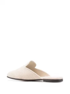 ( Nouvelle Collection ) 12 STOREEZ Mules à Texture Grainée Milk -12 STOREEZ Soldes Magasin 18156188 39116088 600