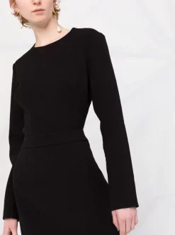 ( Nouvelle Collection ) 12 STOREEZ BLACK Robe évasé Courte à Découpes Femme -12 STOREEZ Soldes Magasin 18156189 39098078 600