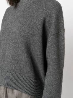 ( Nouvelle Collection ) 12 STOREEZ DARK GREY Pull Ample à Col Ras Du Cou Femme -12 STOREEZ Soldes Magasin 18156190 39116612 600