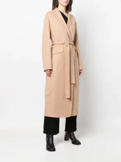 ( Nouvelle Collection ) 12 STOREEZ CAMEL Manteau Ceinturé à Col V Femme -12 STOREEZ Soldes Magasin 18215535 39466782 600