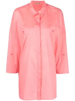 ( Nouvelle Collection ) 12 STOREEZ CORAL Chemise Légère à Coupe Oversize Femme