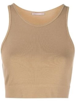( Nouvelle Collection ) 12 STOREEZ BEIGE Débardeur à Coupe Crop Femme