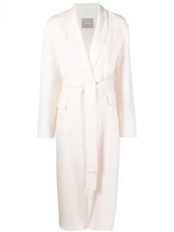 ( Nouvelle Collection ) 12 STOREEZ Manteau Portefeuille à Col V Milk