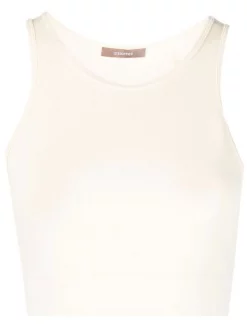 ( Nouvelle Collection ) 12 STOREEZ Débardeur à Coupe Crop CREAM